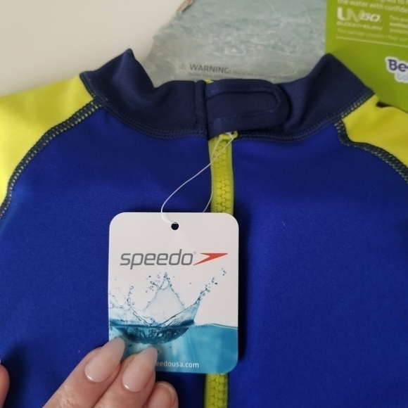 Boy's Speedo Begin to Swim UV 2 piece Flotation Suit Toddler Size S/M - Picture 8 of 15